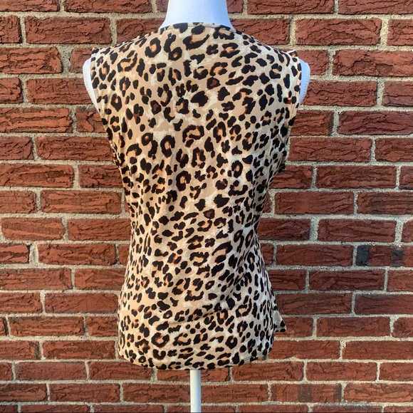 Zenana cheetah print side knot tank top - Picture 2 of 6